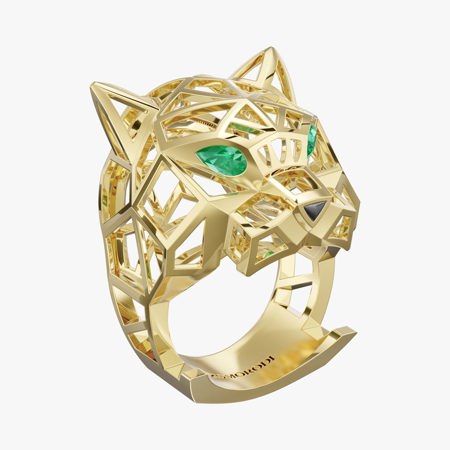 Panther Gold Ring